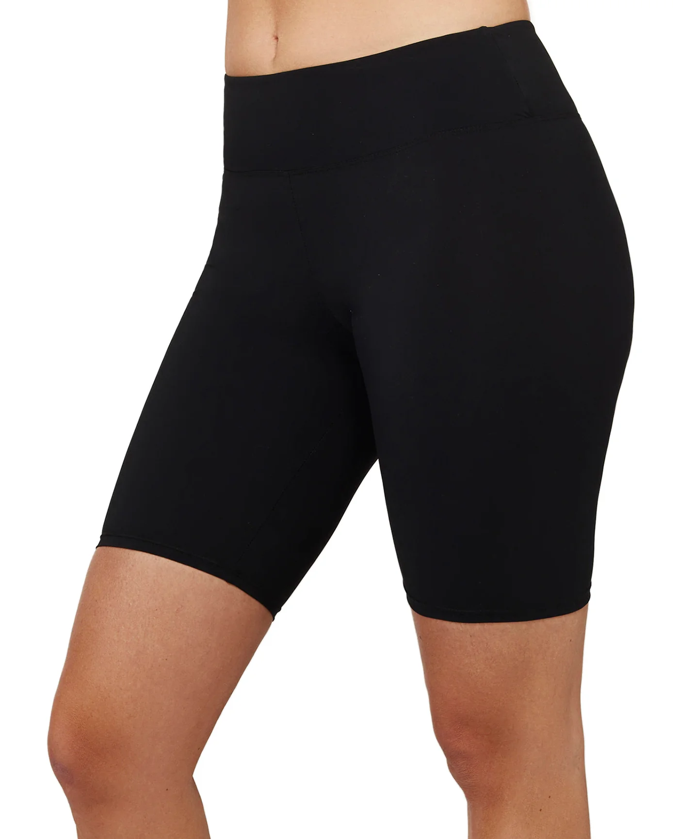 Basic High Waist Long Swim Short - Image 3