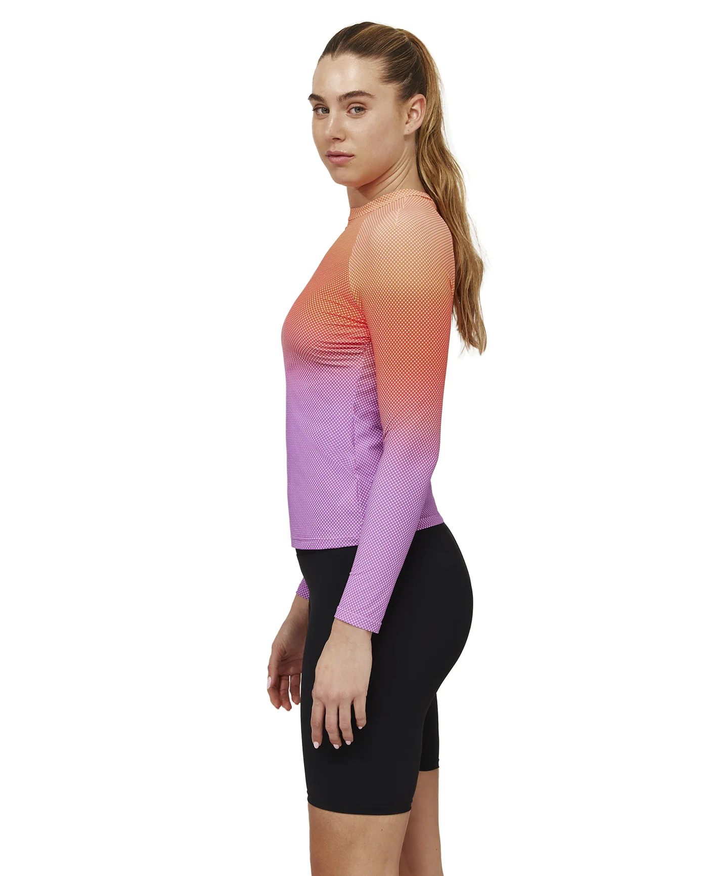 Nixie Long Sleeve Rash Guard Swim Top - Image 3