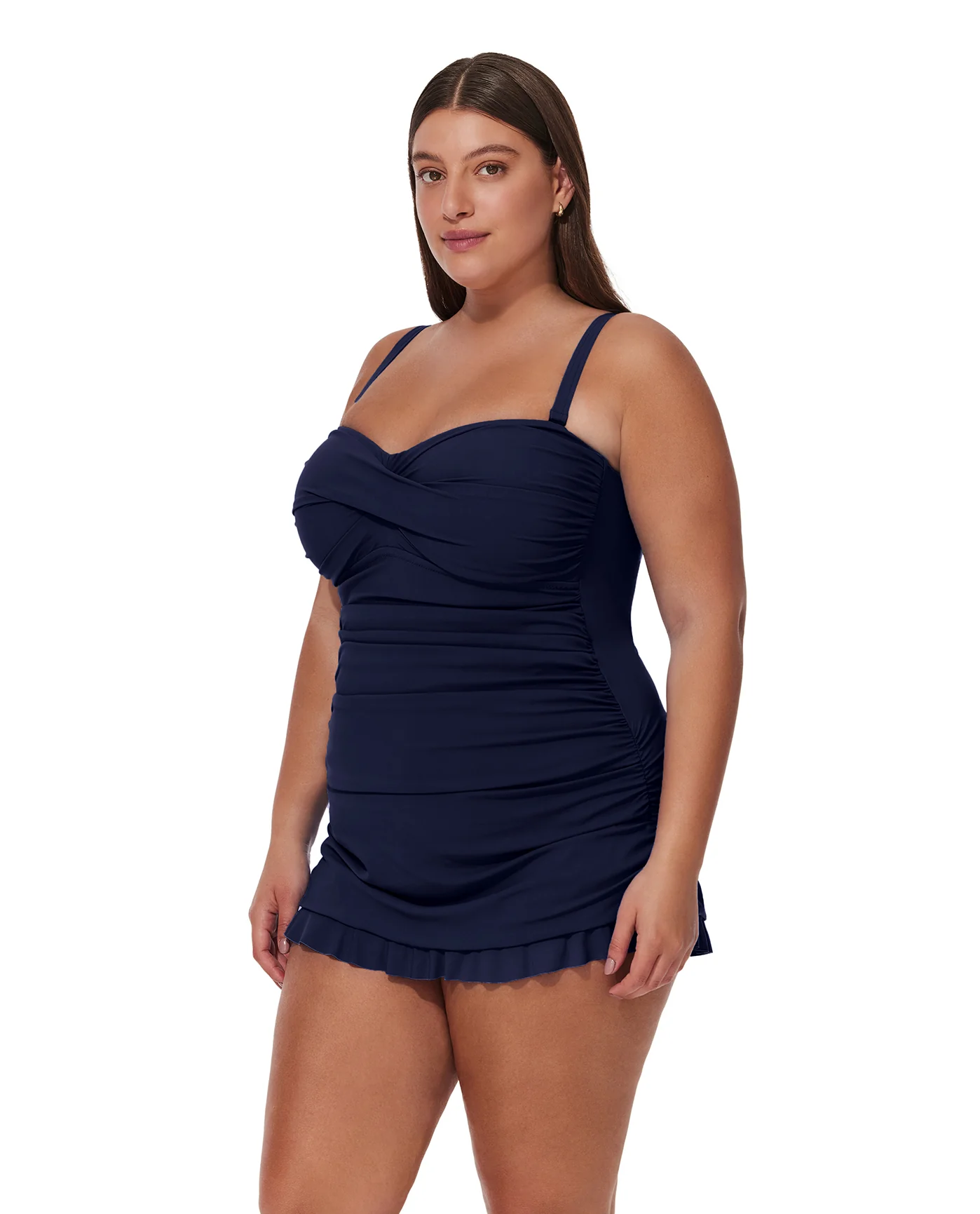 Tutti Frutti Plus Size Bandeau Swimdress - Image 3